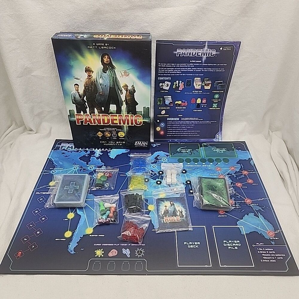 Game Pandemic Board Z-Man Games Can You Save Humanity Discover The Cure New Open